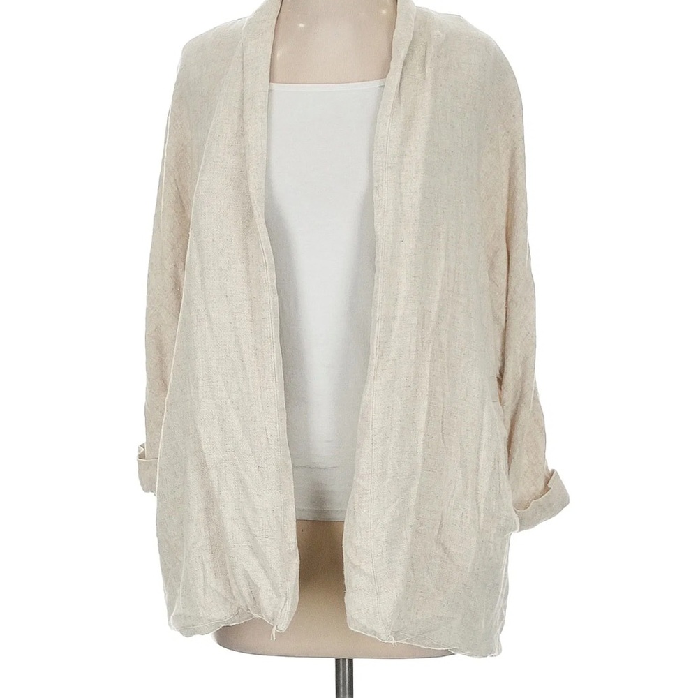 Frank & Oak Cream Blazer